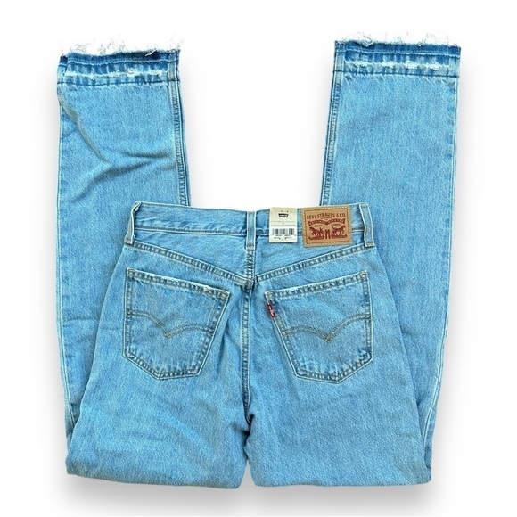 New Levi’s Low Pro Straight Leg Distressed Jeans | Size 24 - Picture 7 of 16